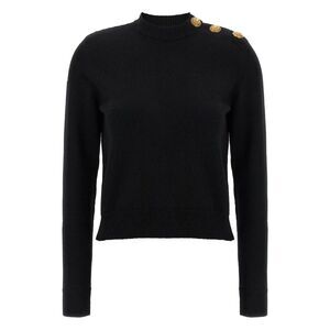 Balmain Women Cashmere Blend Buttoned Sweater